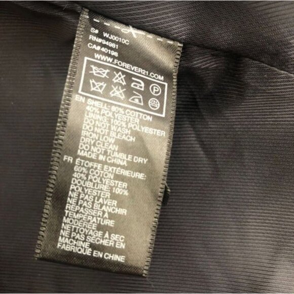 Twenty One Men's Charcoal Gray Large Career Work Single 2 Button Blazer NWT - Picture 8 of 8